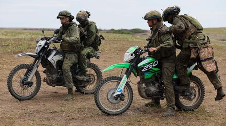 Russische Soldaten an der Front