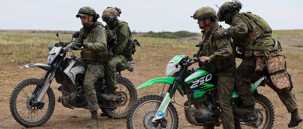 Russische Soldaten an der Front