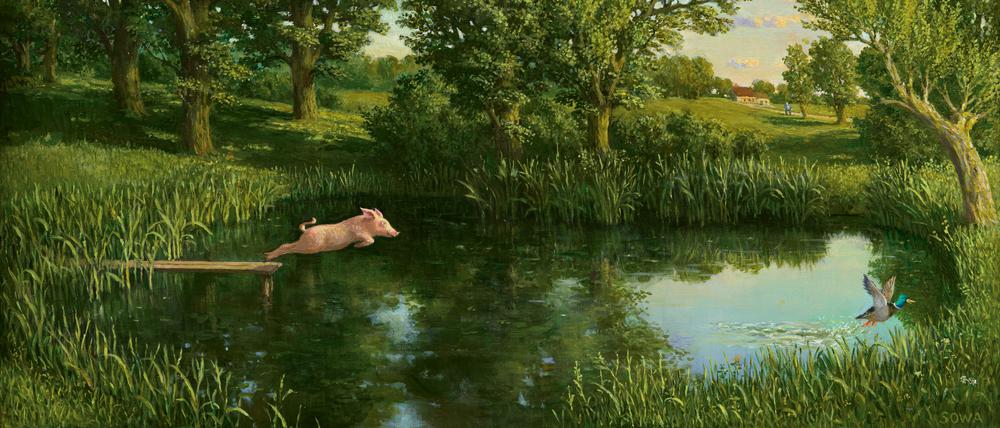 Surreale Bilder des Malers und Illustrators Michael Sowa.