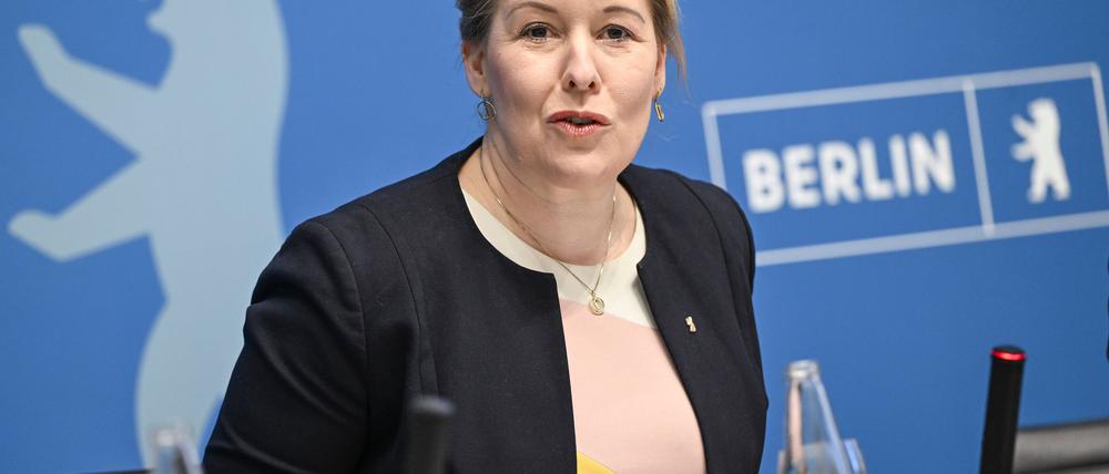 Wirtschaftssenatorin Franziska Giffey (SPD) weist auf die wachsende Bedeutung Indiens für die Berliner Wirtschaft hin. (Archivbild)