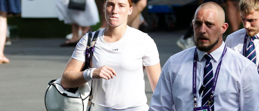 Ella Seidel musste in Wimbledon vorzeitig aufgeben.