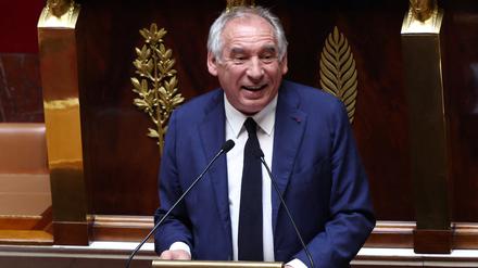 Der französische Premier François Bayrou in der Nationalversammlung in Paris.