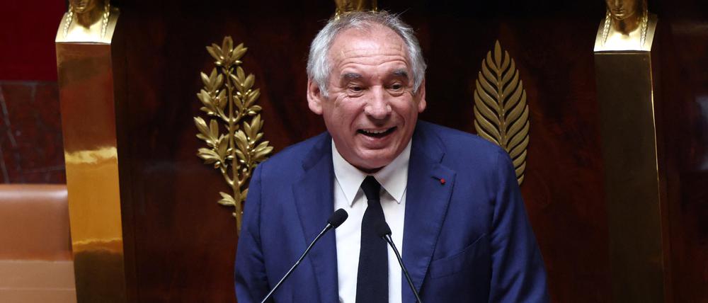 Der französische Premier François Bayrou in der Nationalversammlung in Paris.