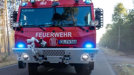 Ein Ortsteil wurde wegen eines Waldbrandes evakuiert. 