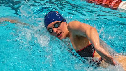 Die trans Schwimmerin Lia Thomas. 
