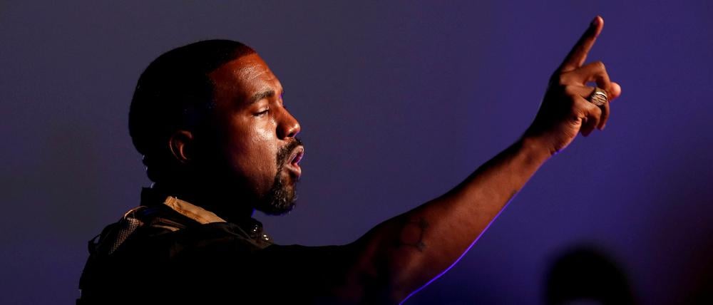 Rapper Kanye West in North Charleston, South Carolina.