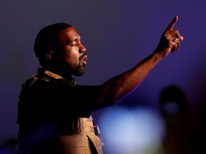 Rapper Kanye West in North Charleston, South Carolina.