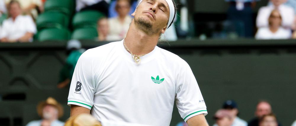 Alexander Zverev verlässt Wimbledon nach einer großen Enttäuschung.
