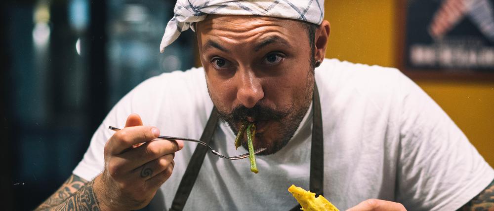 Am 29.6.25 war Diego Rossi, Küchenchef des Mailänder Restaurants Trippa, zu Gast im Berliner Sternerestaurant Nobelhart & Schmutzig.