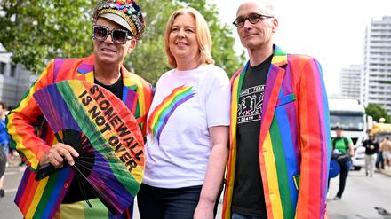 Bärbel Bas (SPD), damals noch Präsidentin des Deutschen Bundestages, beim Christopher Street Day (CSD) in Berlin 2023. 