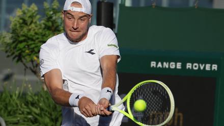 Jan-Lennard Struff spielt am Donnerstag sein Zweitrundenmatch zu Ende.