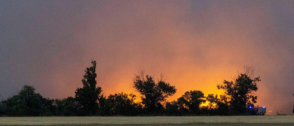 Der Brand in Gohrischheide weitet sich aus. 