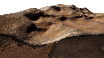 Das von Sotheby’s zur Verfügung gestellte Foto zeigt ein Stück Mars-Meteorit (undatierte Aufnahme).