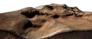 Das von Sotheby’s zur Verfügung gestellte Foto zeigt ein Stück Mars-Meteorit (undatierte Aufnahme).