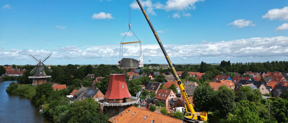 Rund acht Jahre lang war das denkmalgeschützte Ensemble der beiden Zwillingsmühlen in Greetsiel nicht komplett.