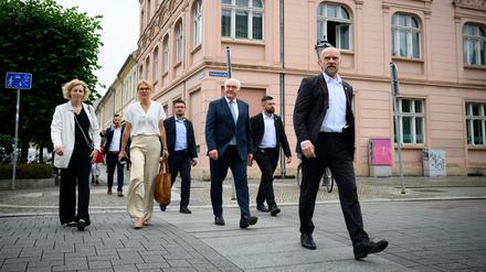 Frank-Walter Steinmeier hielt sich für drei Tage in Neuruppin auf.