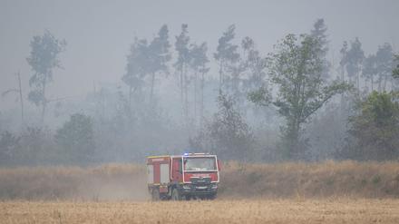 Das Feuer in der Gohrischheide war am Dienstag ausgebrochen.