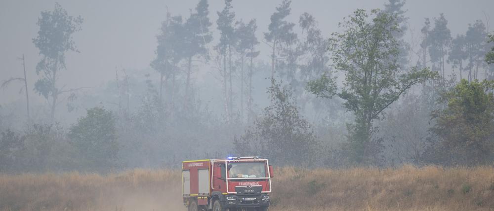 Das Feuer in der Gohrischheide war am Dienstag ausgebrochen.
