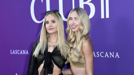 Davina Geiss mit Schwester Shania Geiss beim LASCANA SUMMER CLUB im Rahmen der Berlin Fashion Week.