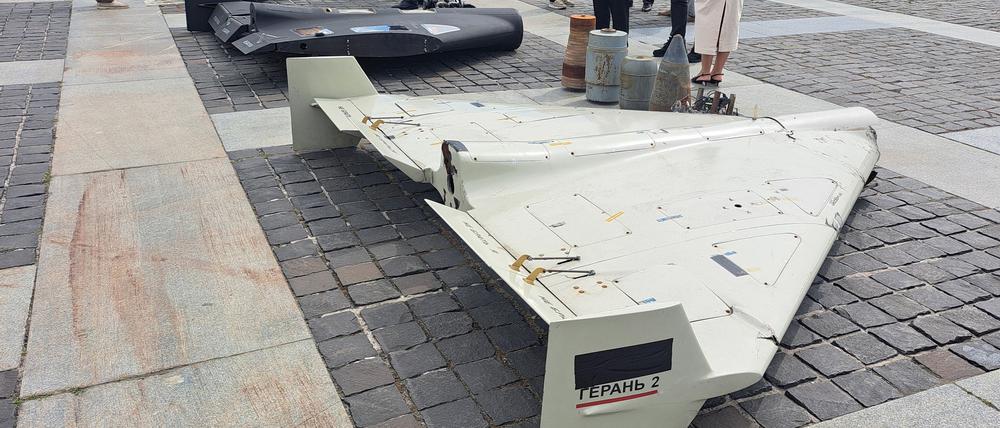 Russische Kampfdrohnen greifen täglich Ziele in der Ukraine an. (Archivbild)