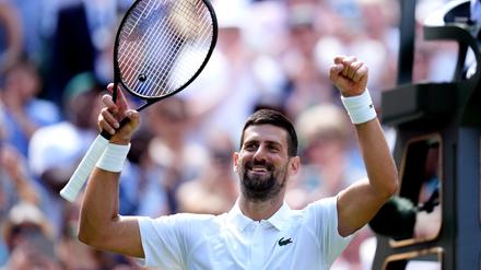 Novak Djokovic feiert eine besondere Bestmarke.