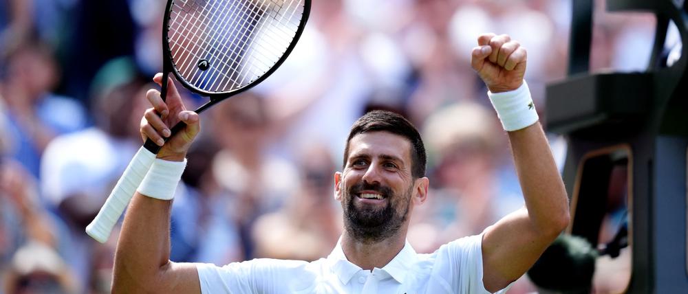 Novak Djokovic feiert eine besondere Bestmarke.
