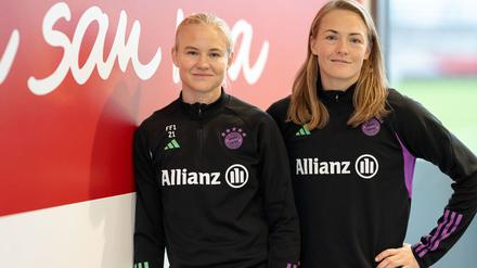 EM-Duell der Verlobten in Genf: Pernille Harder und Magdalena Eriksson vom FC Bayern 