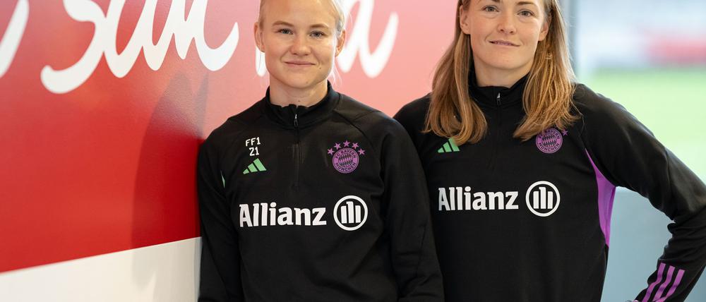 EM-Duell der Verlobten in Genf: Pernille Harder und Magdalena Eriksson vom FC Bayern