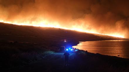 Waldbrand nahe Alacati im türkischen Izmir.
