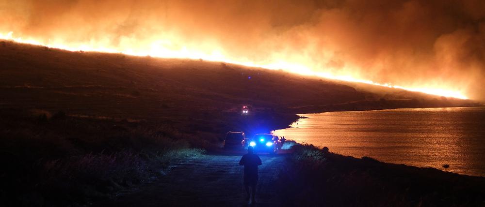 Waldbrand nahe Alacati im türkischen Izmir.