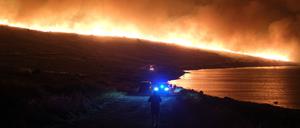 Waldbrand nahe Alacati im türkischen Izmir.