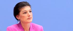 Sahra Wagenknecht, Parteivorsitzende vom Bündnis Sahra Wagenknecht (BSW).