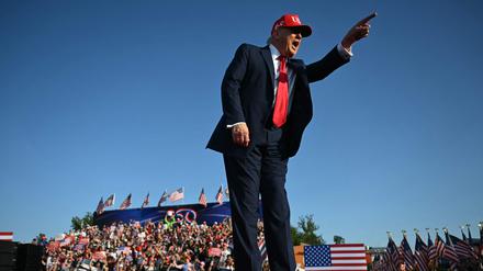US Präsident Donald Trump am Mittwoch, den 3. Juli, bei den Iowa State Fairgrounds in Des Moines.