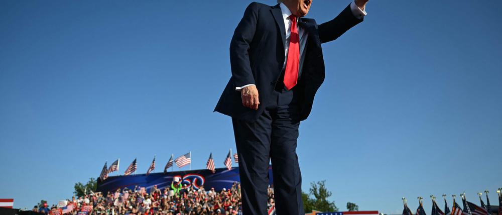 US Präsident Donald Trump am Mittwoch, den 3. Juli, bei den Iowa State Fairgrounds in Des Moines.