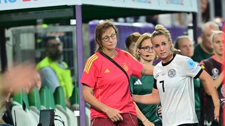 Musste noch vor der Pause raus: Kapitänin Giulia Gwinn.