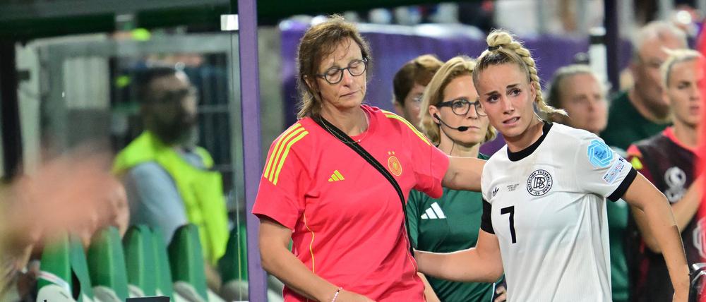 Musste noch vor der Pause raus: Kapitänin Giulia Gwinn.