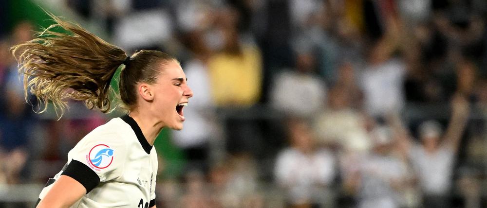 Jule Brand erzielte das 1:0 für Deutschland.