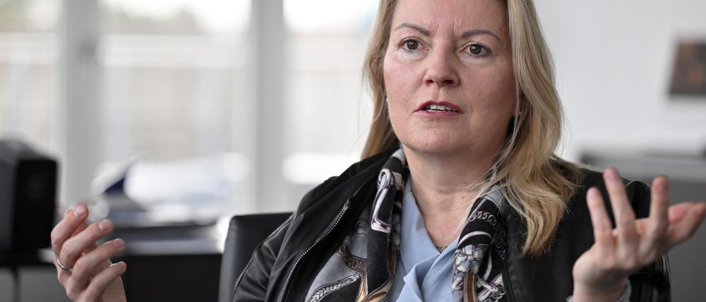 Die scheidende Geschäftsführerin der Energie und Wasser Potsdam (EWP), Christiane Preuß.