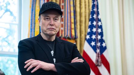 Elon Musk im Ovak Office. 