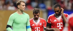 Bediente Bayern-Spieler nach dem Aus bei der Klub-WM.