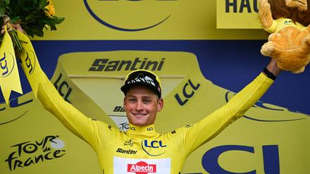 Neue Farbe. Mathieu van der Poel sicherte sich mit seinem Sieg auf der zweiten Tour-Etappe das Gelbe Trikot.