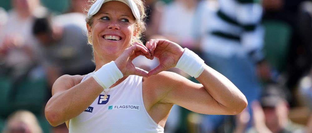 Ein Herz für die Zuschauer: Laura Siegemund feiert ihr Wimbledon-Märchen
