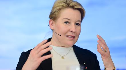 Auf mehrtägiger Indien-Reise: Wirtschaftssenatorin Franziska Giffey (Archivbild).
