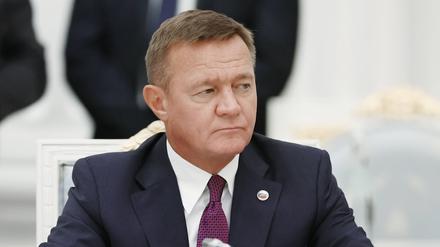 Der russische Verkehrsminister Roman Starowoit nimmt an einer Sitzung des Staatsrates zur Exportentwicklung im Kreml in Moskau teil (Archivbild).