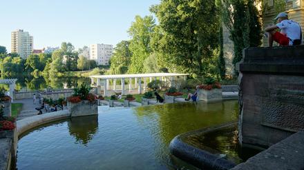 Die Große Kaskade am Lietzensee in Berlin-Charlottenburg.