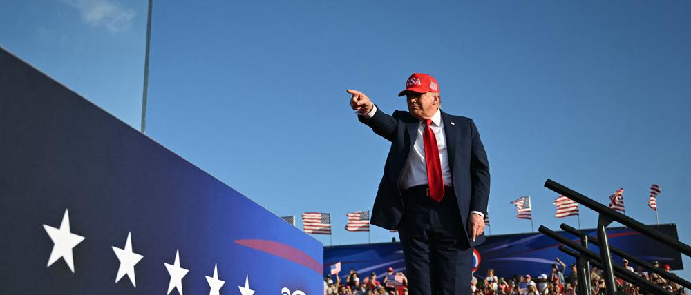 US-Präsident Donald Trump in Des Moines.