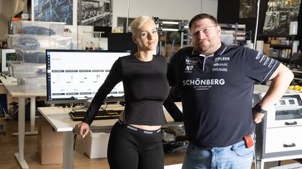 Anike Ekina und ihr Partner Peter.