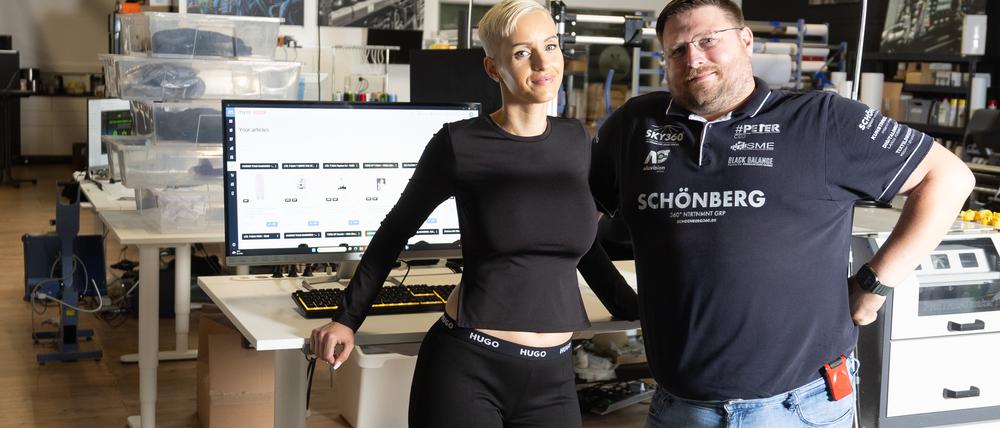 Anike Ekina und ihr Partner Peter.