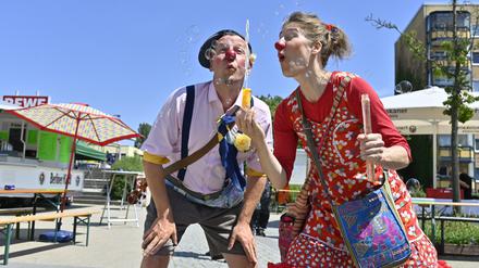 Das Stadtteilfest am Schlaatz.