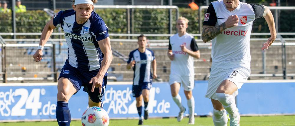 Fabian Reese traf auch gegen Havelse für die Hertha. 